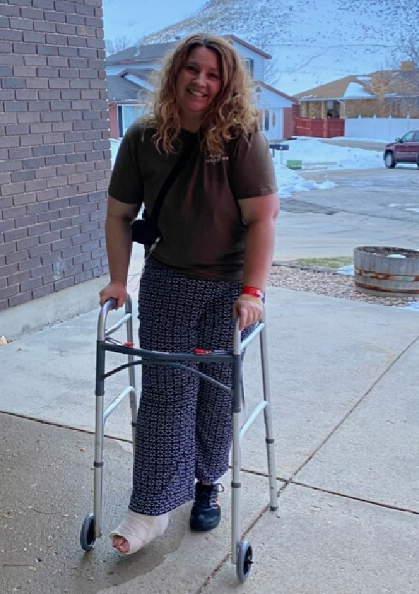 JaNiece Price broken ankle